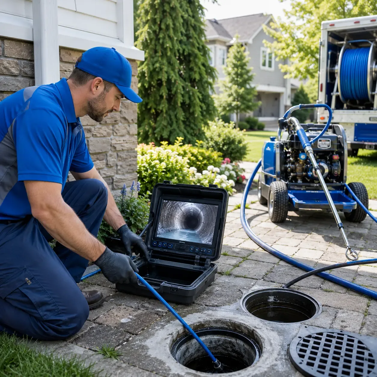 Outdoor drain cleaning professionals serving Big Bend, WI